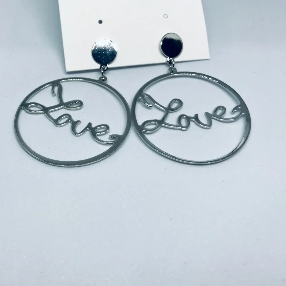Love Statement Hoops Fashion Earrings 🎄 HP 🎄